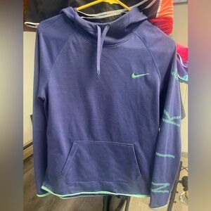 Nike Women’s Purple Hoodie with Green Accents